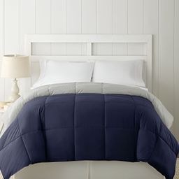 RF RELAXFEEL Blue & Silver-Toned Microfiber Heavy Winter 233 GSM Double Bed Comforter-image-31