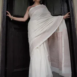 KALINI Woven Design Silk Blend Heavy Work Banarasi Saree-picture-11