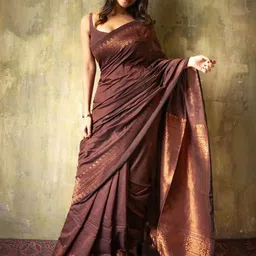 BerMondsey Ethnic Motifs Zari Banarasi Saree-picture-14