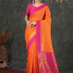 SAMAH Woven Design Zari Banarasi Saree-image-9