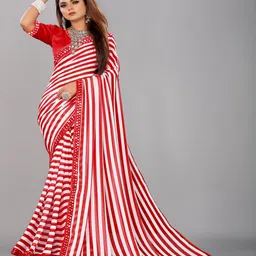 limtd Leheriya Mirror Work Pure Georgette Saree-picture-54