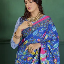 KALINI Kalamkari Bagru Saree-picture-14
