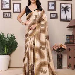 Panzora Ethnic Motifs Printed Ready to Wear Saree-image-84