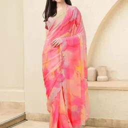Mitera Tie and Dye Beads and Stones Ready to Wear Saree-42