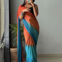 Sidhidata Ombre Poly Chiffon Ready to Wear Saree-picture-56