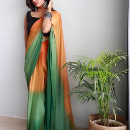 Sidhidata Ombre Ready to Wear Half and Half Saree-picture-28