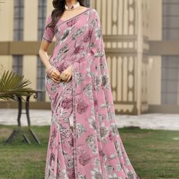 Laxmipati Woven Design Floral Saree With Blouse Piece-image-47