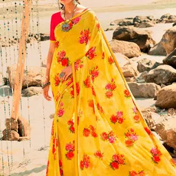 VAIRAGEE Floral Printed Saree-image-94