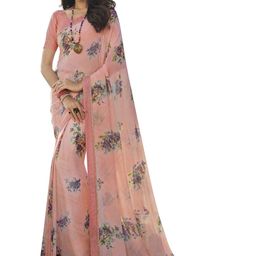 ROOP SUNDARI SAREES Floral Printed Pure Georgette Saree-image-10
