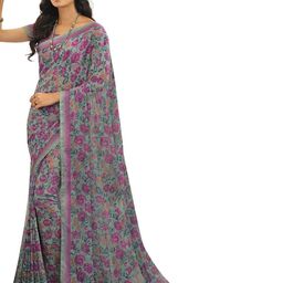 ROOP SUNDARI SAREES Floral Pure Georgette Saree-image-96