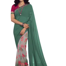 ROOP SUNDARI SAREES Floral Pure Georgette Saree-56