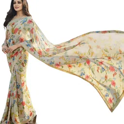 ROOP SUNDARI SAREES Floral Printed Pure Georgette Saree-58