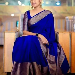 AVANTIKA FASHION Zari Pure Silk Kanjeevaram Saree-picture-2