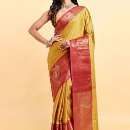 Sarisp Woven Design Zari Pure Silk Kanjeevaram Saree-image-16