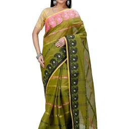 DipDiya Ethnic Pure Cotton Taant Saree-picture-18