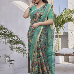 KALINI Floral Printed Zari Saree-picture-45