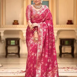 Anjaneya Sarees Woven Design Zari Banarasi Saree-picture-24