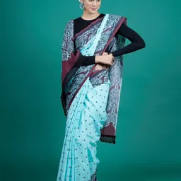 BUTA BUTI Ethnic Motifs Printed Pure Cotton Saree-picture-37