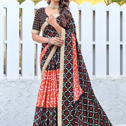 Anouk Ethnic Motifs Printed Pure Cotton Saree-image-88