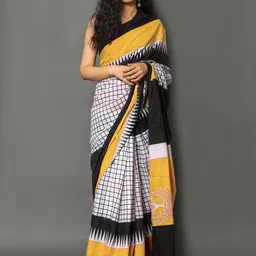 BUTA BUTI Checked Pure Cotton Saree-picture-40