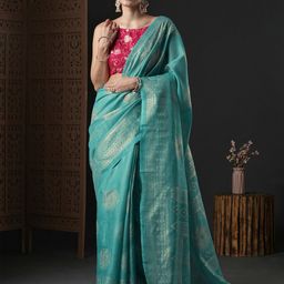 Anouk Ethnic Motifs Woven Design Zari Saree-53