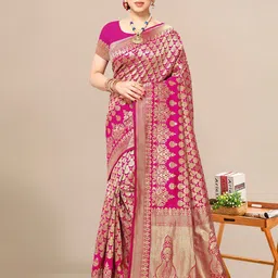 Sidhidata Woven Design Zari Banarasi Saree-picture-13