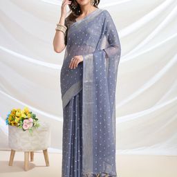 Mitera Floral Printed Zari Ready to Wear Saree-picture-48