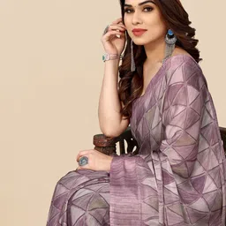 KALINI Geometric Printed Saree image 5