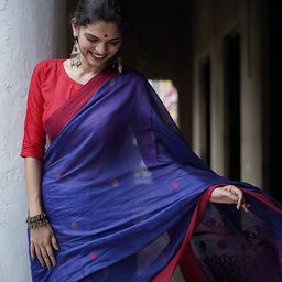 KALINI Woven Design Silk Blend Banarasi Saree-image-67