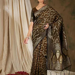 Sangria Woven Design Zari Kanjeevaram Saree-image-70