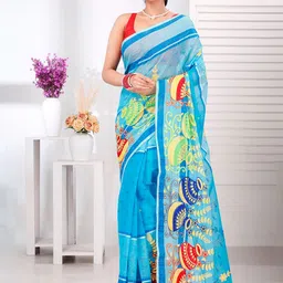 DipDiya Ethnic Motifs Embroidered Pure Cotton Taant Saree-picture-41