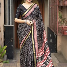 Panzora Paisley Printed Zari Saree-picture-44