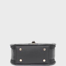 yelloe Geometric Printed Structured Handheld Bag image 5