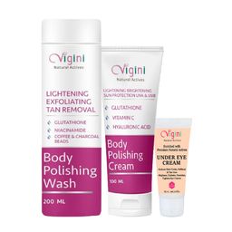Vigini Unisex Exfoliating Skin Glowing Tan Removal Coffee Scrub Kit-34