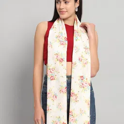 HANDICRAFT PALACE Floral Printed Cotton Scarf-4
