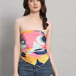 HANDICRAFT PALACE Floral Printed Silk Scarf-47