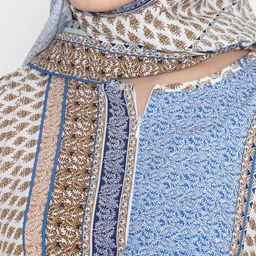 SANASH Collections Printed  Burqa With Scarf image 2