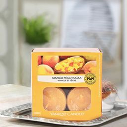 YANKEE CANDLE Orange-Colored Solid Mango & Peach Scented Tealights Candle-54