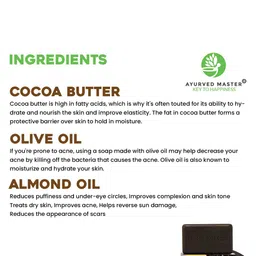 AYURVED MASTER Set Of 3 Luxurious Ethical Cocoa Butter Soap - 125g each image 5