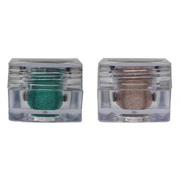 Veoni BELLE Holographic Set Of 2 HD Glitter Eyeshadow-5g Each-Sea Green 12-Rose Gold 17-9