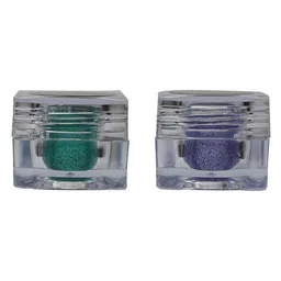 Veoni BELLE Holographic Set Of 2 HD Glitter Eyeshadow-5g Each-Sea Green-Mauve Purple-7
