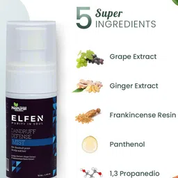 ELFEN Dandruff Defence Hair Mist With Natural Goodness of Ginger & Grape Extract - 50 ml image 5