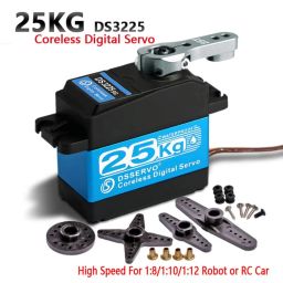 DSServo Coreless DS3225 25kg Waterproof Servo High Speed Stainless Steel Gear Servo High Torque Coreless Digital Servo With 180°,270° (Optional) Degree Roation For DIY RC CarDSServo Coreless DS3225 25kg Waterproof Servo High Speed Stainless Steel Gear Servo High Torque Coreless Digital Servo With 180°,270° (Optional) Degree Roation For DIY RC Car-19