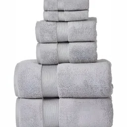 SENSES Grey 6 Pcs Cotton Towel Set-4