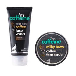 MCaffeine Coffee Face Wash with Hyaluronic Acid 75ml & Milky Brew Coffee Face Scrub 75g-53
