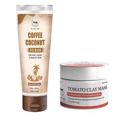 TNW the natural wash Set of Tomato Clay Mask & Coffee Coconut Scrub-11