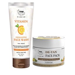 TNW the natural wash Set of De-Tan Face Pack & Vitamin C Exfoliating Face Wash-18