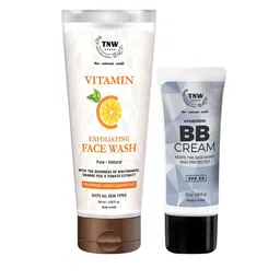 TNW the natural wash Set of Vitamin C Exfoliating Face Wash & SPF 30 BB Cream-19