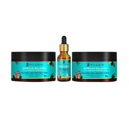 Pilgrim Set of 3 Secrets of Jeju Island Face Mask, Night Serum & Scrub-picture-27