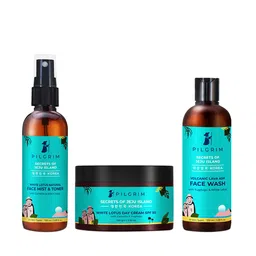 Pilgrim Set of Secrets of Jeju Island Face Wash-Day Cream & Face Mist and Toner-29
